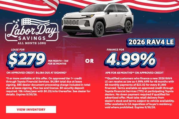 New 2026 RAV4 LE Offer
