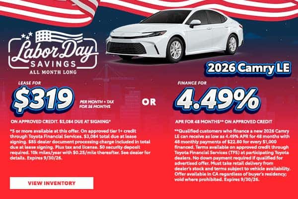 New 2026 Camry LE Offer