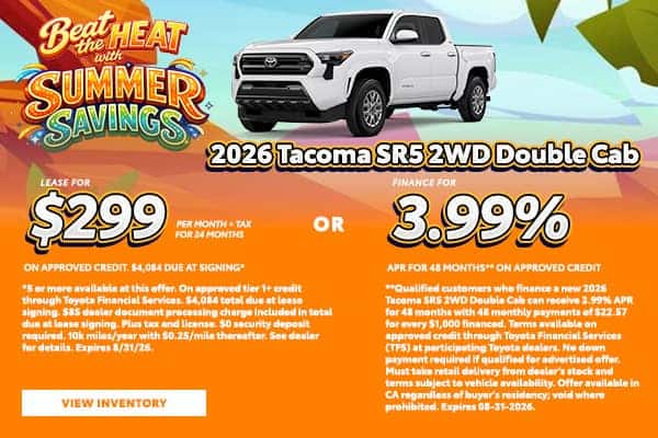 New 2026 Tacoma SR5 2WD Double Cab Offer