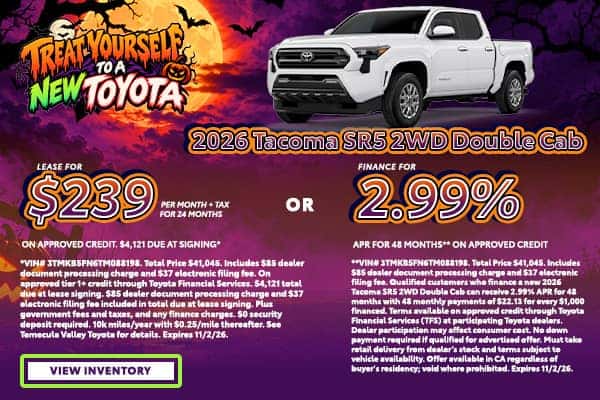 New 2026 Tacoma SR5 2WD Double Cab Offer
