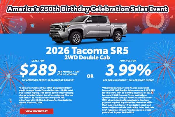New 2026 Tacoma SR5 2WD Double Cab Offer