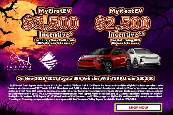 MyFirstEV & MyNextEV Incentives