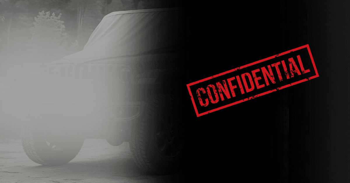 A 2026 Jeep Wrangler blurred out and confidential 