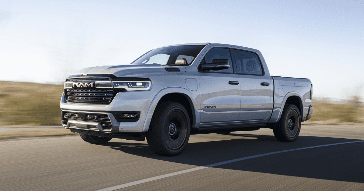 2026 Ram 1500 driving on a main road