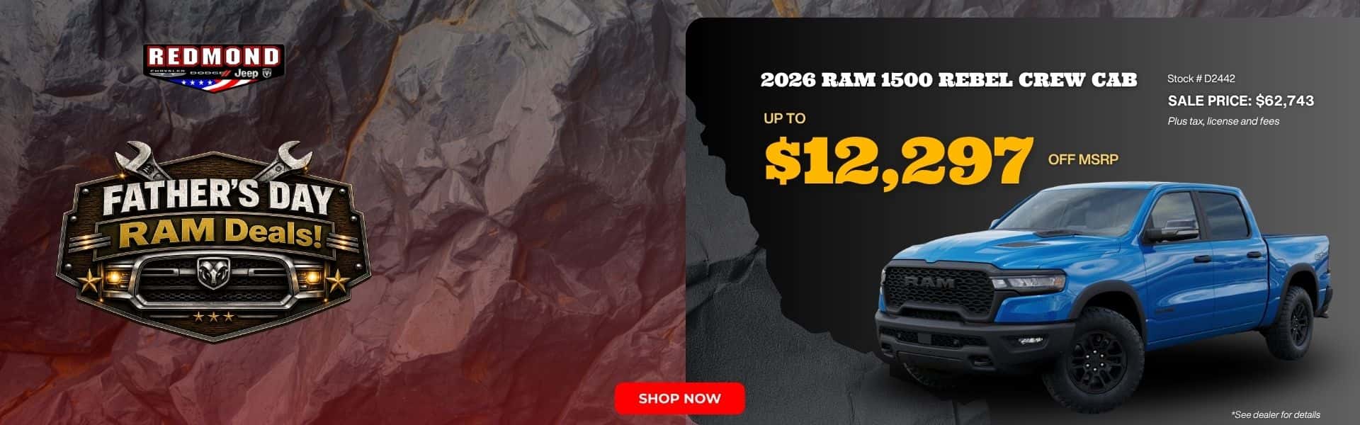 Father's Day Ram deals - 2026 Ram 1500 Rebel