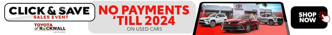 Click & Save Event - no payments til 2024