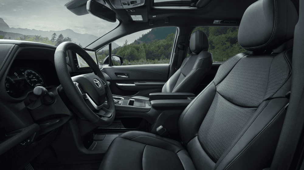 Interior of 2025 Toyota Sienna for sale near Garland, TX