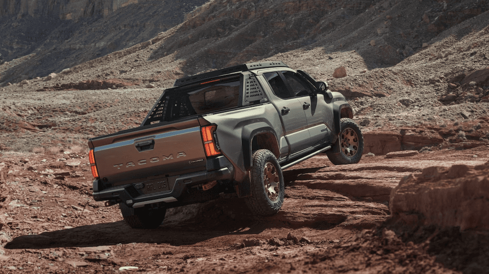 2025 Toyota Tacoma Trailhunter in Bronze Oxide with available roof rack accessory for sale near Garland, TX