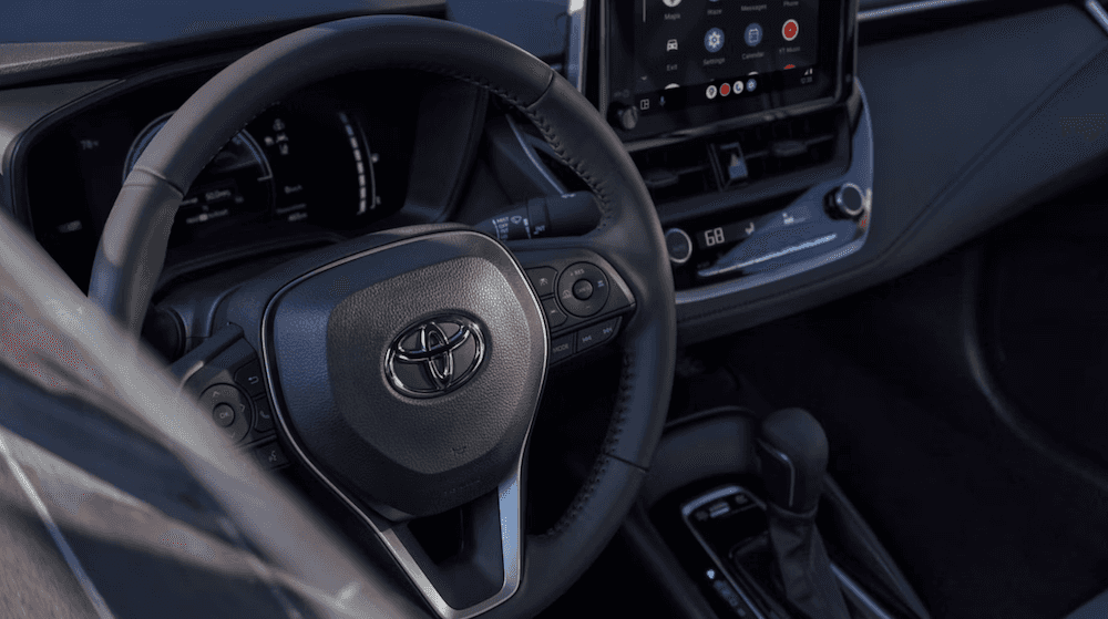 Interior of 2026 Toyota Corolla for sale near Terrell