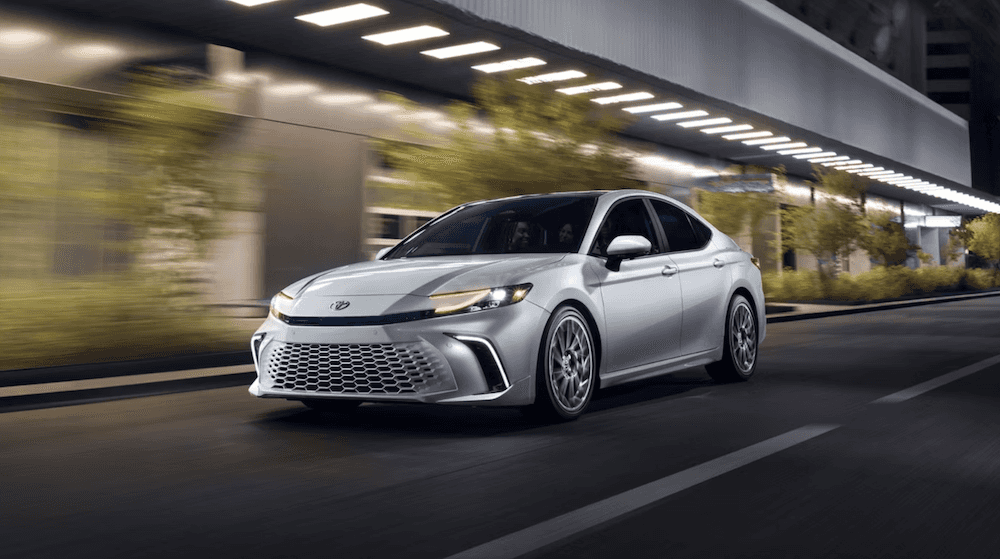 2026 Toyota Camry XSE shown in Wind Chill Pearl for sale near Garland, TX