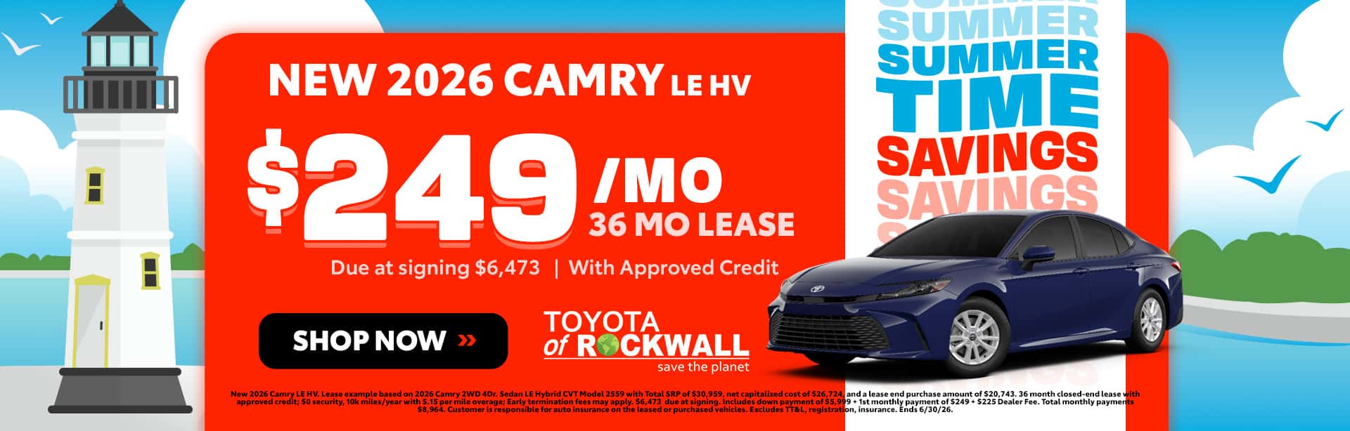 New 2026 Camry Offer in Rockwall, TX