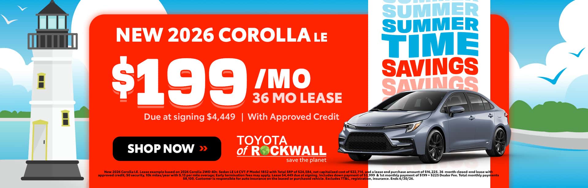 New 2026 Toyota Corolla Offer in Rockwall, TX