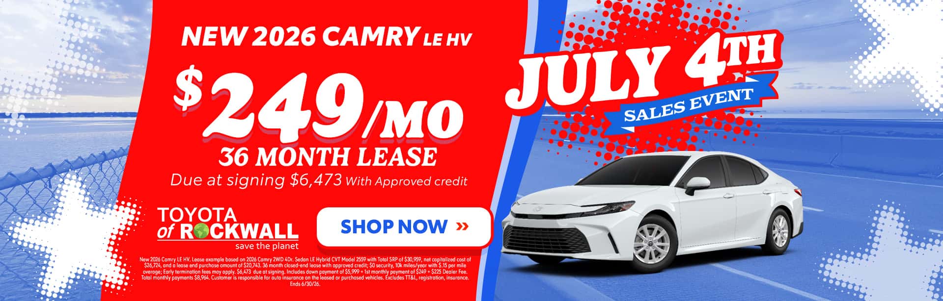 New 2026 Camry Offer in Rockwall, TX