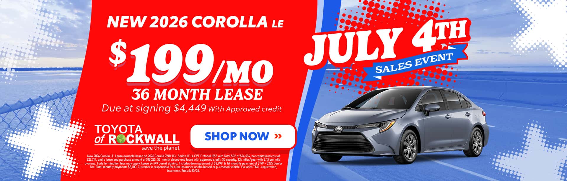 New 2026 Toyota Corolla Offer in Rockwall, TX