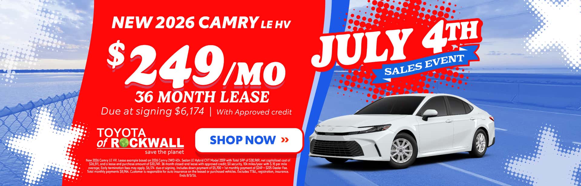 New 2026 Camry Offer in Rockwall, TX
