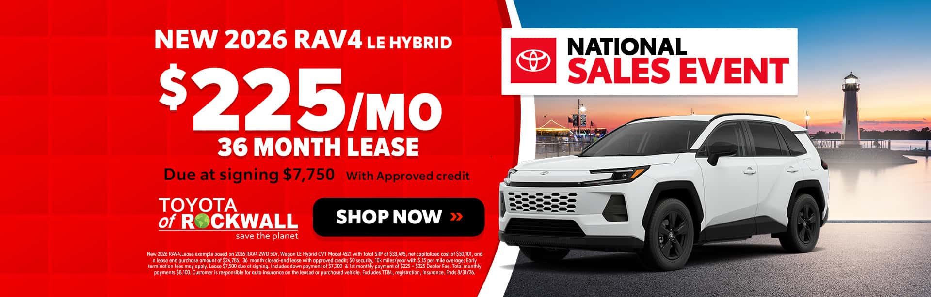 New 2026 Toyota RAV4 Offers in Rockwall, TX