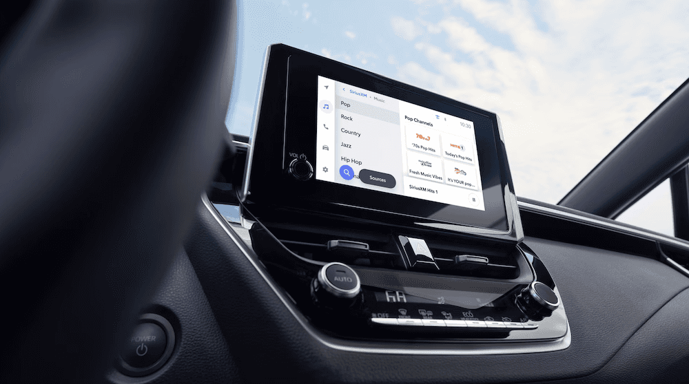 Interior of new 2027 Toyota Corolla for sale in Rockwall, TX