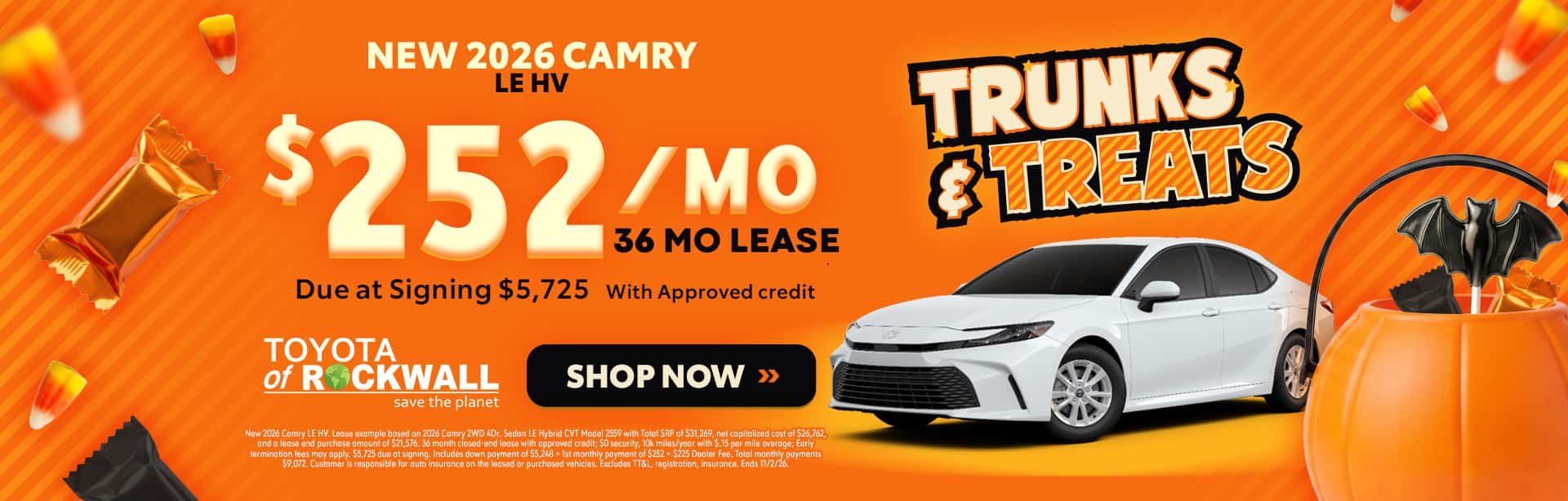 New 2026 Camry Offer in Rockwall, TX