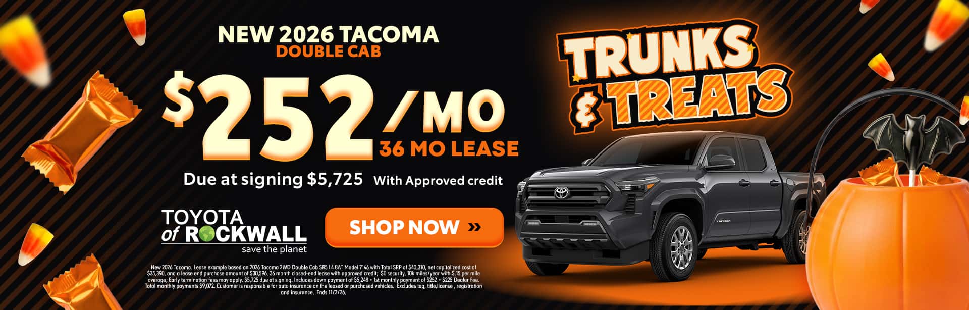 New 2026 Tacoma Offer in Rockwall, TX