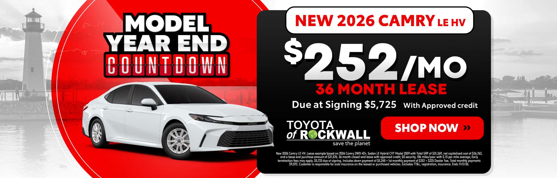 New 2026 Camry Offer in Rockwall, TX