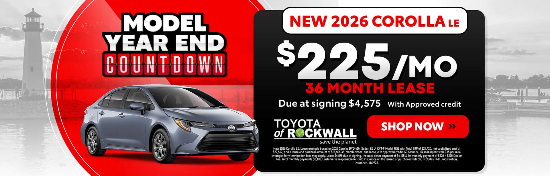 New 2026 Toyota Corolla Offer in Rockwall, TX