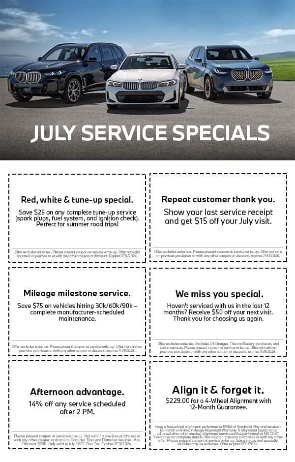 July Service Specials