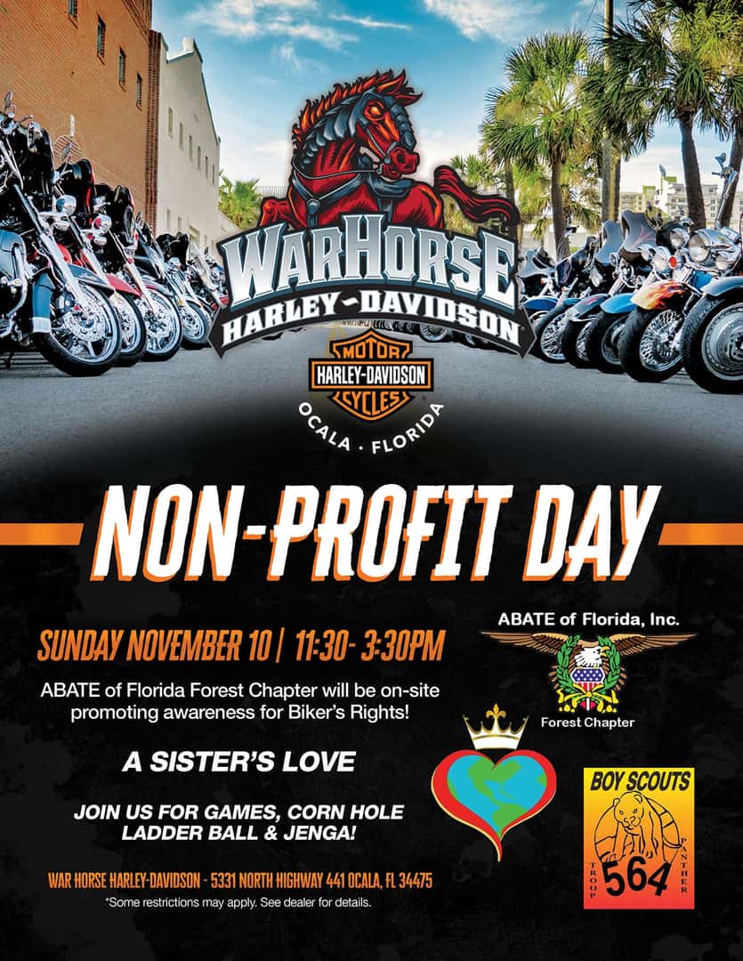 Non-Profit Sunday at WarHorse Harley-Davidson