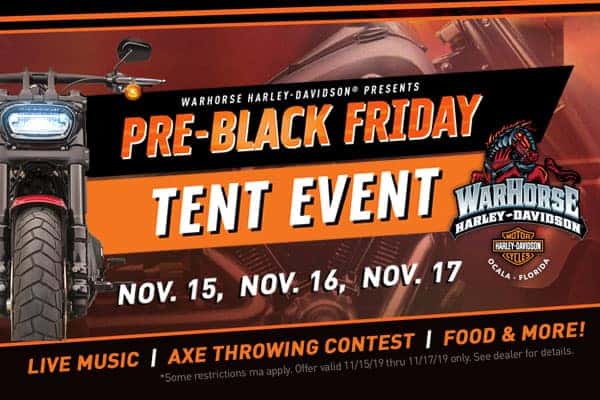 Pre-Black Friday Tent Event