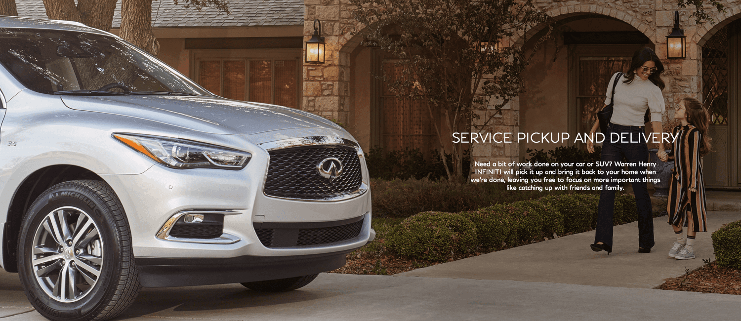 Service pickup and delivery. We will pick it up and bring it back to your home when we're done.