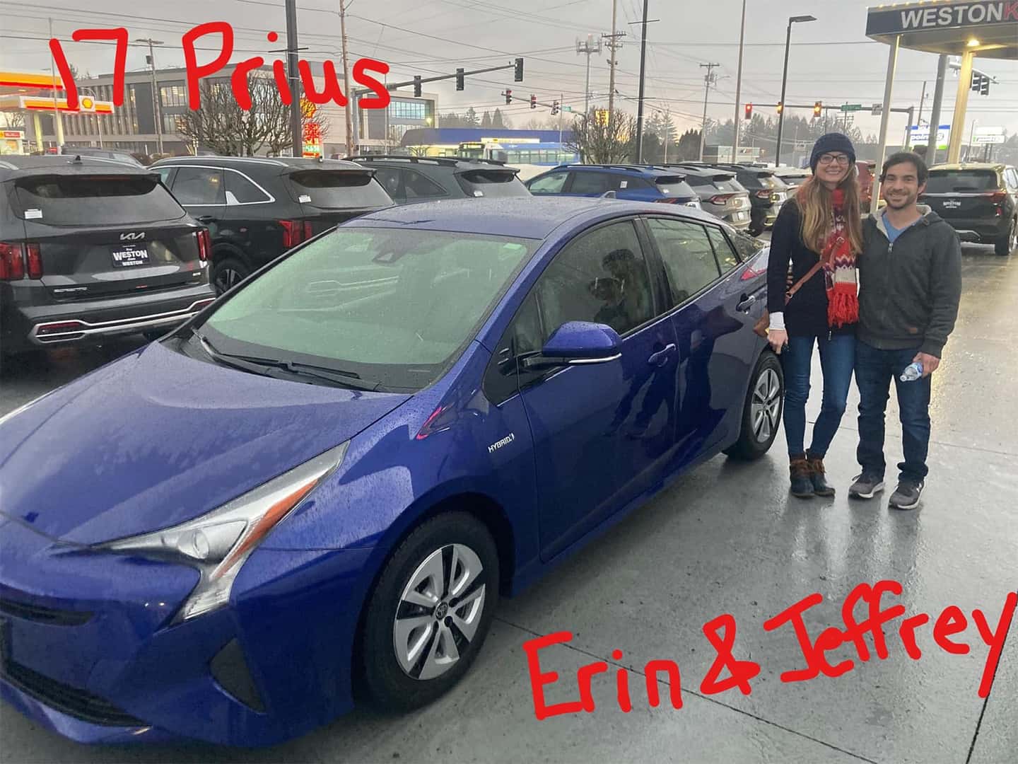 Prius Erin and Jeffrey